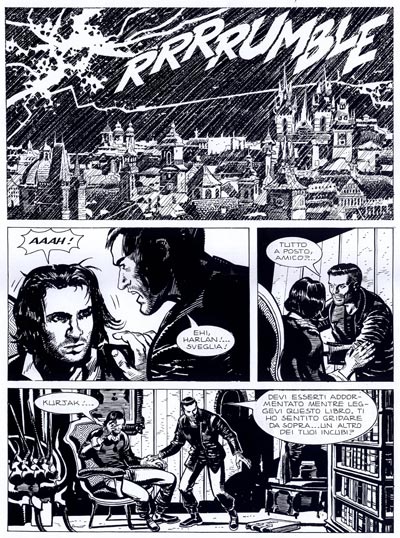 Tavola tratta dal Maxi Numero 2<br>disegni di Alessandro Baggi<br><i>(c) 2010 Sergio Bonelli Editore</i>