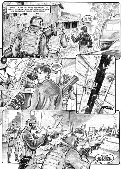 Tavola tratta da Il negro<br>disegni di Vanessa Belardo<br><i>(c) 2010 Edizioni BD</i>