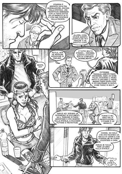 Tavola tratta da Il negro Tavola tratta da Il negro<br>disegni di Vanessa Belardo<br><i>(c) 2010 Edizioni BD</i>
