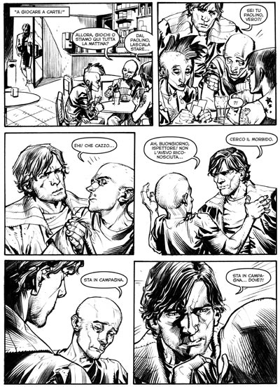 Tavola tratta da Freddy Krueger<br>disegni di Matteo Cremona<br><i>(c) 2010 Edizioni BD</i>