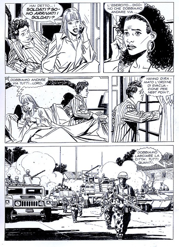 L'esercito ordina, il popolo obbedisce L'esercito ordina, il popolo obbedisce<br>disegni di Roberto De Angelis, dal n.1<br><i>(c) 2009 Sergio Bonelli Editore</i>