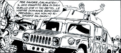 Non ci sono risposte Non ci sono risposte<br>disegni di Stefano Raffaele, dal n.2<br><i>(c) 2009 Sergio Bonelli Editore</i>