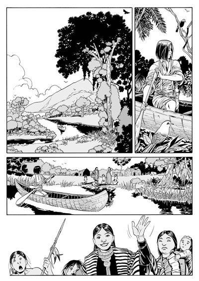 Indiani<br>disegni di Luca Enoch<br><i>(c) 2010 Sergio Bonelli Editore</i>