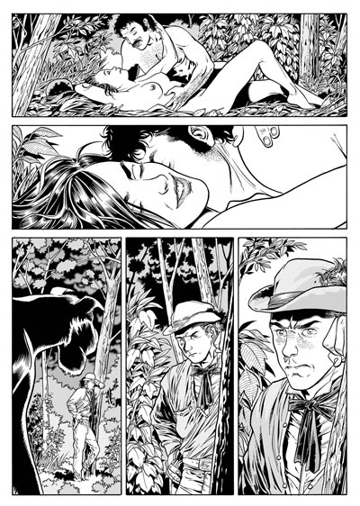 Jesse James<br>disegni di Luca Enoch<br><i>(c) 2010 Sergio Bonelli Editore</i>