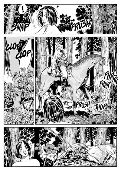 Morto che cavalca<br>disegni di Luca Enoch<br><i>(c) 2010 Sergio Bonelli Editore</i>