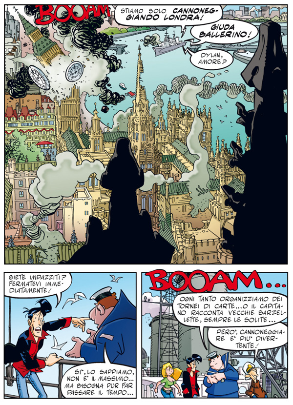 Bombamenti su Londra Bombamenti su Londra<br>disegni di Giorgio Cavazzano<br><i>(c) 2010 SBE</i>