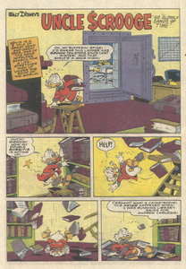 Lo Zione perde colpi...<br>da "Go Slowly, Sands of Time!", sceneggiatura di Tom Anderson e disegni di Vicar<br><i>(c) Disney</i>