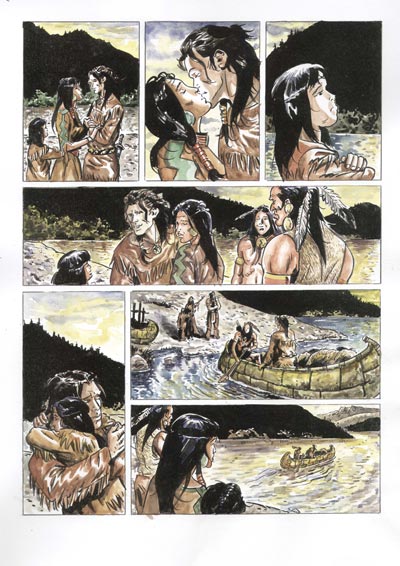 Tavola tratta da Than Dai cartonato numero 2<br>disegni di Marco Boselli, colori di Beniamino Delvecchio<br><i>(c) 2010 Salvatore Taormina</i>
