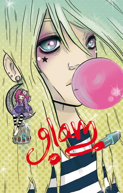 Glam cartonato numero 1<br>disegni e colori di Natascia Raffio<br><i>(c) 2010 Salvatore Taormina</i>