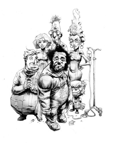 Quarta di Copertina<br>disegni di Alberto Ponticelli<br><i>(c) 2010 Edizioni BD</i>