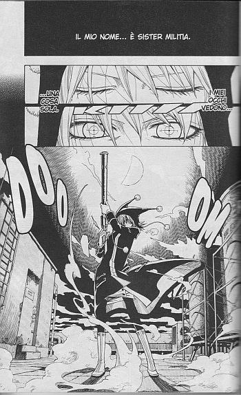 E la terza incomoda E la terza incomoda<br>Sister Militia, in tutta la sua "gloria". (Senso di lettura giapponese)<br><i>(c) 2010 Planet Manga</i>