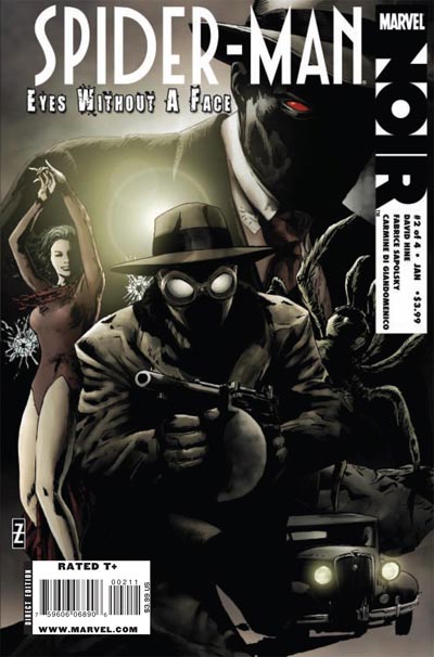 Cover Eyes Without a Face Numero 2<br>disegni di Patrick Zircher, colori di Dennis Calero<br><i>(c) 2009 Marvel Comics</i>