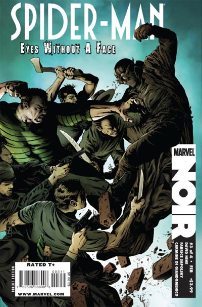 Cover Eyes Without a Face Numero 3<br>disegni di Patrick Zircher, colori di Dennis Calero<br><i>(c) 2010 Marvel Comics</i>
