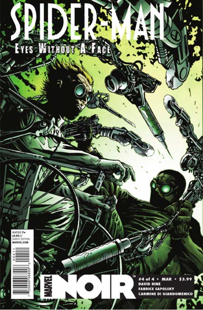 Cover Eyes Without a Face Numero 4 Cover Eyes Without a Face Numero 4<br>disegni di Patrick Zircher, colori di Dennis Calero<br><i>(c) 2010 Marvel Comics</i>