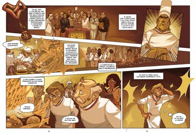Volume 1 - Tavole 12/13<br>disegni di Balak & Rachel Zimra, colori di Andry & Florence Torta<br><i>(c) 2010 Bao Publishing</i>