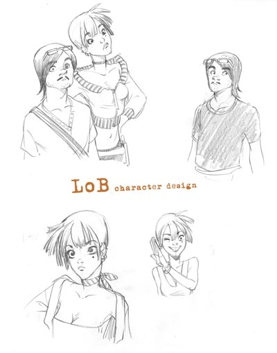 Studio Personaggi: Arthur<br>disegni di Alessandro Barbucci<br><i>(c) 2010 Bao Publishing</i>