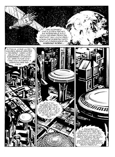 Tavola tratta dal numero 1<br>disegni di Sergio Gerasi<br><i>(c) 2010 Fabio Celoni, Adriana Coppe & Edizioni Star Comics</i>
