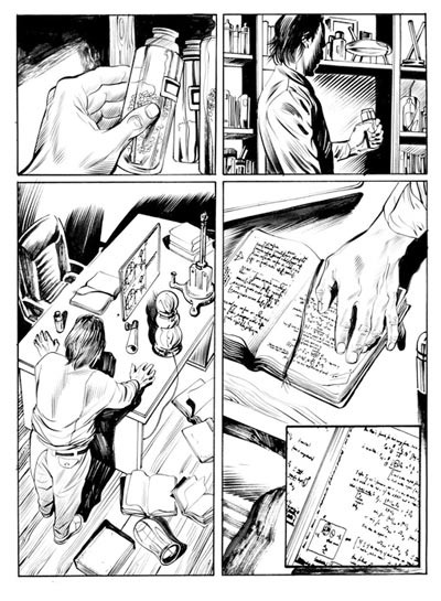 Tavola tratta dal numero 1<br>disegni di Sergio Gerasi<br><i>(c) 2010 Fabio Celoni, Adriana Coppe & Edizioni Star Comics</i>