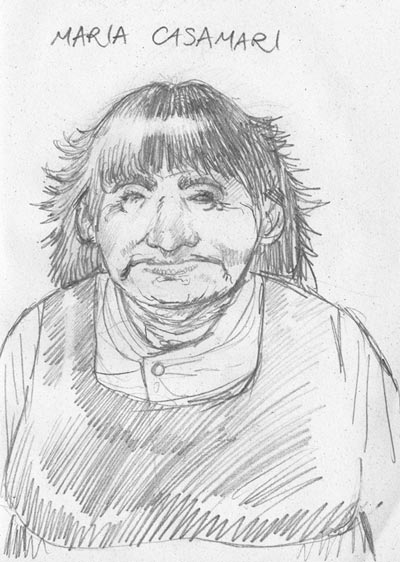 Studio Personaggi: Maria Casamari<br>disegni di Fabio Celoni<br><i>(c) 2010 Fabio Celoni, Adriana Coppe & Edizioni Star Comics</i>