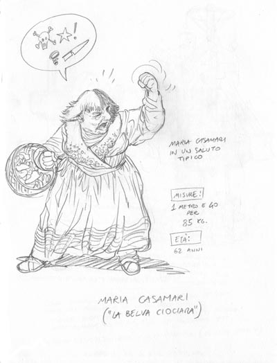 Studio Personaggi: Maria Casamari<br>disegni di Fabio Celoni<br><i>(c) 2010 Fabio Celoni, Adriana Coppe & Edizioni Star Comics</i>