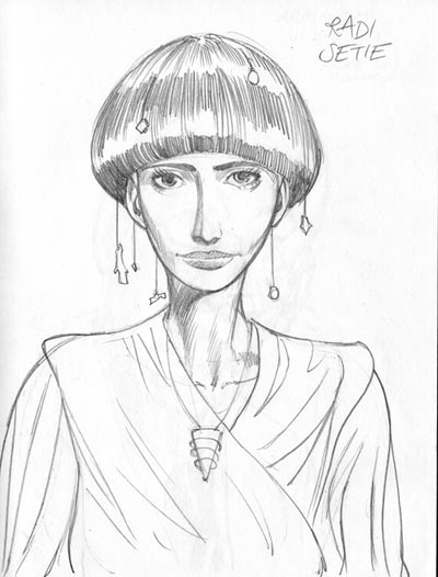 Studio Personaggi: Radi Setie<br>disegni di Fabio Celoni<br><i>(c) 2010 Fabio Celoni, Adriana Coppe & Edizioni Star Comics</i>