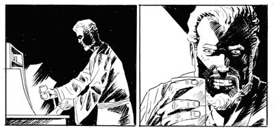 Vignetta tratta dal numero 2 Vignetta tratta dal numero 2<br>disegni di Alessandro Pastrovicchio<br><i>(c) 2010 Fabio Celoni, Adriana Coppe & Edizioni Star Comics</i>