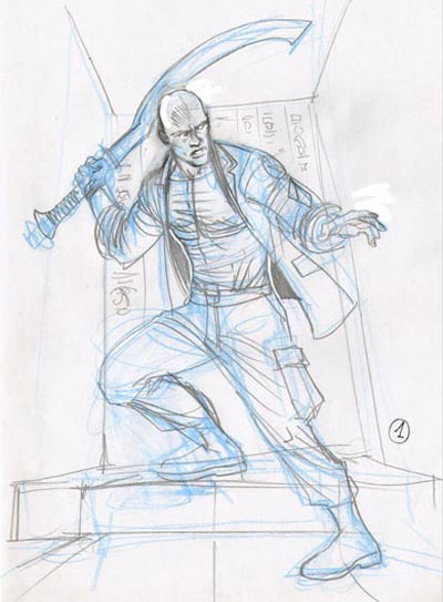 Studio Frontespizio<br>disegni di Davide Fabbri<br><i>(c) 2010 Roberto Cardinale, Stefano Nocilli & Edizioni Star Comics</i>