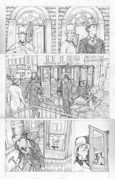 Tavola tratta da Aetheric Mechanics<br>disegni di Gianluca Pagliarani<br><i>(c) 2010 Edizioni BD</i>