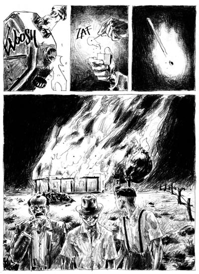 Senza Sangue - Tavola 53<br>disegni di Francesco Ripoli<br><i>(c) 2010 Edizioni BD</i>