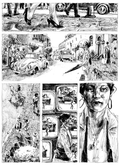 Senza Sangue - Tavola 61<br>disegni di Francesco Ripoli<br><i>(c) 2010 Edizioni BD</i>