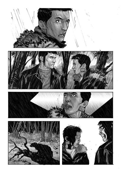 L'esecutore - Tavola 72<br>disegni di Andrea Mutti<br><i>(c) 2010 Panini Comics</i>