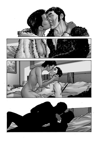 L'esecutore - Tavola 108<br>disegni di Andrea Mutti<br><i>(c) 2010 Panini Comics</i>