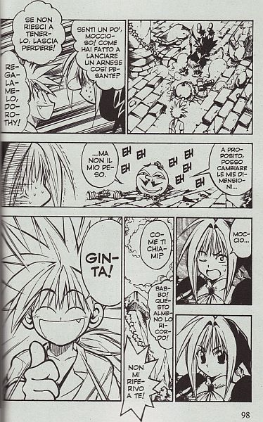 Un inconsueto terzetto. Un inconsueto terzetto.<br>Ginta, l'arma vivente Babbo e l'imperscrutabile strega Dorothy<br><i>(c) 2010 GP Publishing</i>