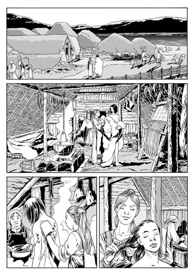 Colonia groenlandese Colonia groenlandese<br>disegni di Luca Enoch<br><i>(c) 2010 Sergio Bonelli Editore</i>