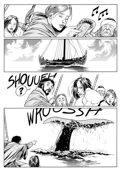 La rotta delle balene<br>disegni di Luca Enoch<br><i>(c) 2010 Sergio Bonelli Editore</i>