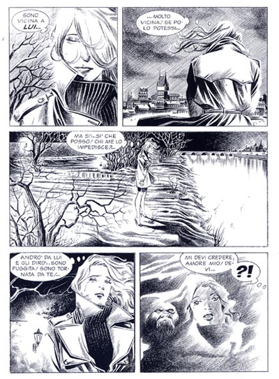 Tavola tratta dal numero 130<br>disegni di Alessio Fortunato<br><i>(c) 2010 Sergio Bonelli Editore</i>