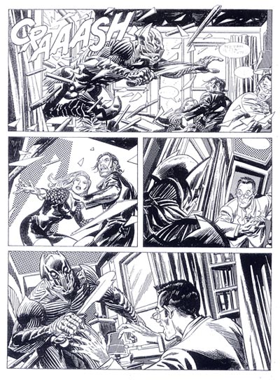 Tavola tratta dal numero 132 Tavola tratta dal numero 132<br>disegni di Alessandro Baggi<br><i>(c) 2010 Sergio Bonelli Editore</i>