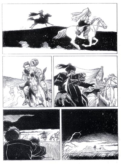Tavola tratta dal numero 133<br>disegni di Stefano Andreucci<br><i>(c) 2010 Sergio Bonelli Editore</i>