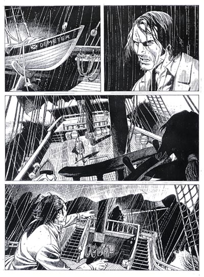 Tavola tratta dal numero 135<br>disegni di Stefano Andreucci<br><i>(c) 2010 Sergio Bonelli Editore</i>