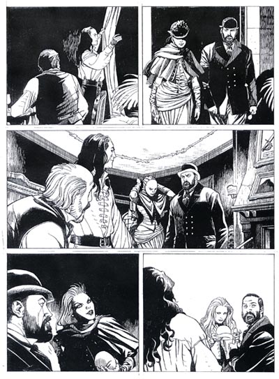 Tavola tratta dal numero 135 Tavola tratta dal numero 135<br>disegni di Stefano Andreucci<br><i>(c) 2010 Sergio Bonelli Editore</i>
