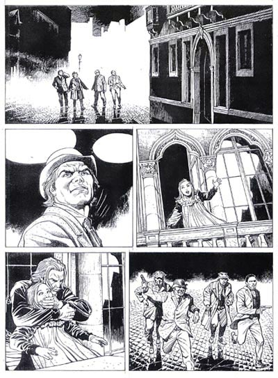 Tavola tratta dal numero 136<br>disegni di Stefano Andreucci<br><i>(c) 2010 Sergio Bonelli Editore</i>