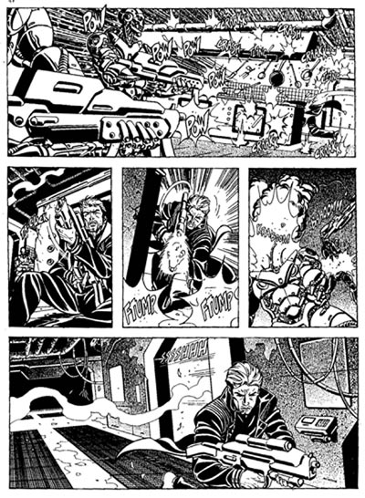 Tavola tratta dal numero 235 Tavola tratta dal numero 235<br>disegni di Andrea Cascioli<br><i>(c) 2010 Sergio Bonelli Editore</i>