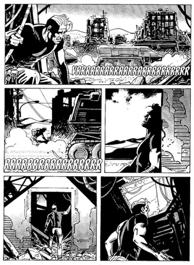 Tavola tratta dal numero 236<br>disegni di Romeo Toffanetti<br><i>(c) 2010 Sergio Bonelli Editore</i>