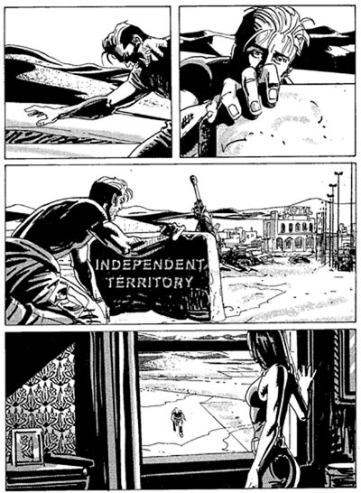 Tavola tratta dal numero 236 Tavola tratta dal numero 236<br>disegni di Romeo Toffanetti<br><i>(c) 2010 Sergio Bonelli Editore</i>