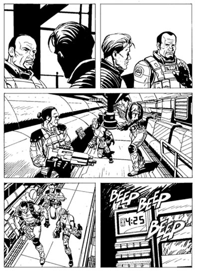 Tavola tratta dall'Albo Gigante numero 14<br>disegni di Germano Bonazzi<br><i>(c) 2010 Sergio Bonelli Editore</i>