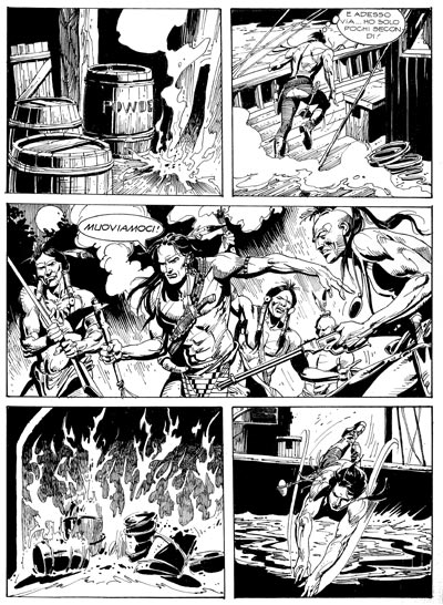 Tavola tratta dagli albi numero 547/548 Tavola tratta dagli albi numero 547/548<br>disegni di Alessandro Chiarolla<br><i>(c) 2010 Sergio Bonelli Editore</i>