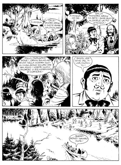 Tavola tratta dallo Speciale numero 24<br>disegni di Marcello Mangiantini<br><i>(c) 2010 Sergio Bonelli Editore</i>