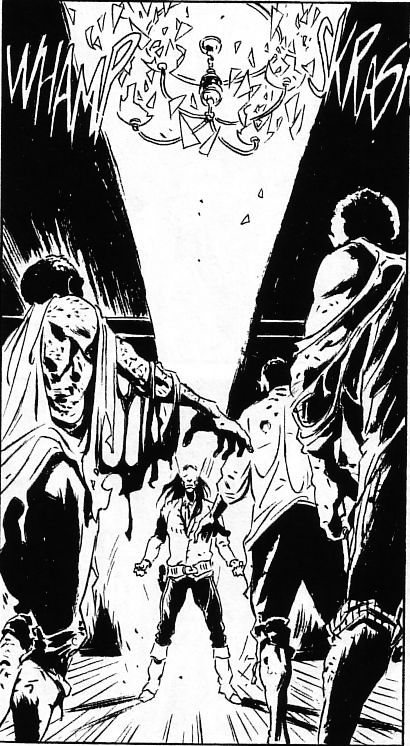 Magico Vento contro gli Zombi Magico Vento contro gli Zombi<br>disegni di Stefano Biglia e Giovanni Talami, Magico Vento n.121<br><i>(c) 2009 Sergio Bonelli Editore</i>