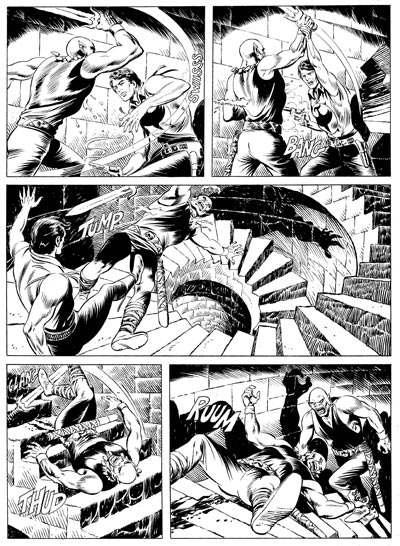 Tavola tratta dall'Albo Gigante<br>disegni di Marco Torricelli<br><i>(c) 2010 Sergio Bonelli Editore</i>