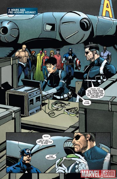 Tavola tratta da Siege: Secret Warriors<br>disegni di Alessandro Vitti, colori di Jose Villarrubia<br><i>(c) 2010 Panini Comics</i>